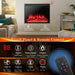 37 Inch Recessed Electric Fireplace Insert with Remote and Flame Settings - Monsta Online