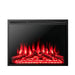37 Inch Recessed Electric Fireplace Insert with Remote and Flame Settings - Monsta Online
