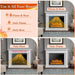 37 Inch Recessed Electric Fireplace Insert with Remote and Flame Settings - Monsta Online