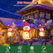 3 - Pack Solar Powered Christmas Snowman Stake Lights, Weatherproof Yard Decor - Monsta Online