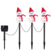 3 - Pack Solar Powered Christmas Snowman Stake Lights, Weatherproof Yard Decor - Monsta Online