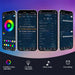 RGB Christmas Firework LED Strip Lights with Music Sync and App Control - Monsta Online