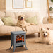 17 Inch Gray Electric Fireplace Stove Heater with Realistic Flame and Logs - Monsta Online
