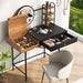 Modern Vanity Desk with LED Mirror and Charging Station for Bedroom Storage - Monsta Online