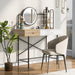 Modern Vanity Desk with LED Mirror and Charging Station for Bedroom Storage - Monsta Online