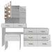 Large White Makeup Vanity with 10 Bulb Mirror, Storage Drawers and Charging Station - Monsta Online