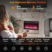 Modern 1500W Electric Fireplace Insert with Multi Flame Colors and Remote Control - Monsta Online