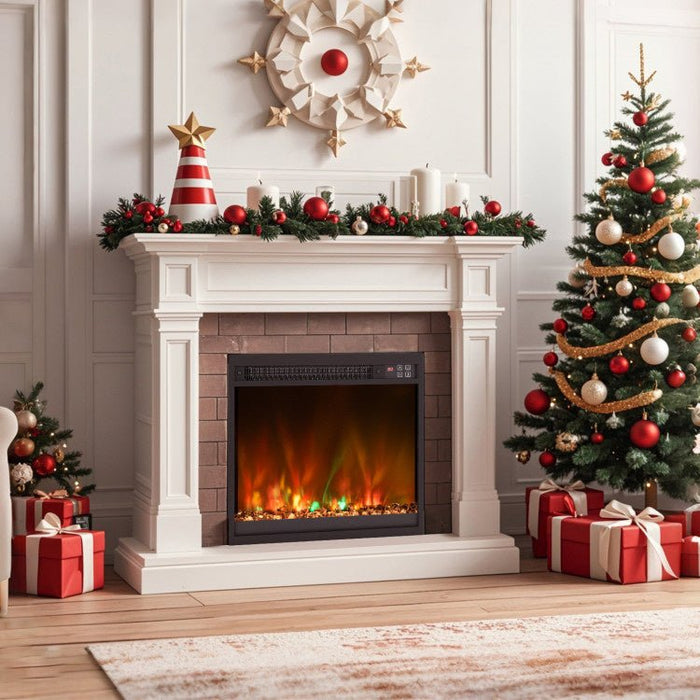 Modern 1500W Electric Fireplace Insert with Multi Flame Colors and Remote Control - Monsta Online
