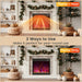 Modern 1500W Electric Fireplace Insert with Multi Flame Colors and Remote Control - Monsta Online