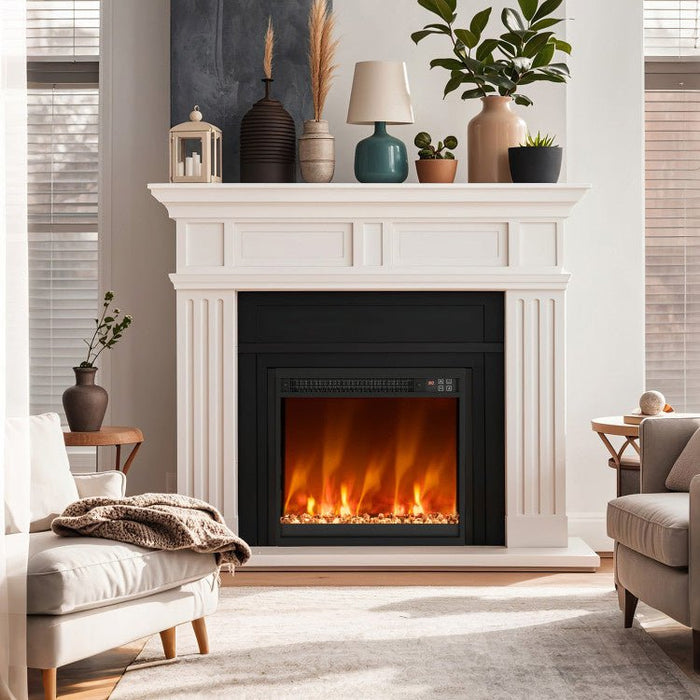 Modern 1500W Electric Fireplace Insert with Multi Flame Colors and Remote Control - Monsta Online
