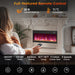 Modern 1500W Electric Fireplace Insert with Multi Flame Colors and Remote Control - Monsta Online