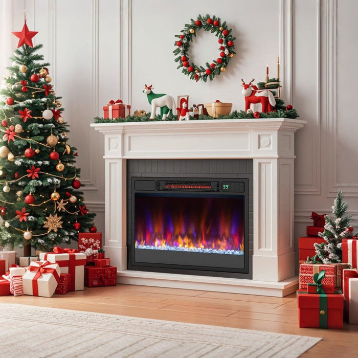 23 Inch Recessed Electric Fireplace Insert 1500W with Remote Control - Monsta Online