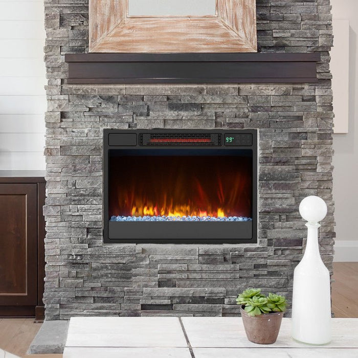 23 Inch Recessed Electric Fireplace Insert 1500W with Remote Control - Monsta Online