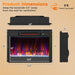 23 Inch Recessed Electric Fireplace Insert 1500W with Remote Control - Monsta Online