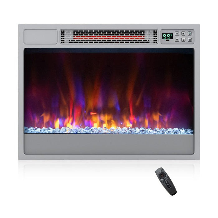 23 Inch Recessed Electric Fireplace Insert 1500W with Remote Control - Monsta Online