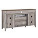 55 Inch Modern Electric Fireplace TV Stand with Storage Cabinets Gray Wash - Monsta Online