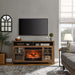 55 Inch Electric Fireplace TV Stand with Storage in Reclaimed Barnwood - Monsta Online