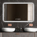 4ft Black Frame Vanity Mirror with LED Lights Aluminum Frame and Defogging - Monsta Online