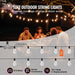 50FT LED Christmas Outdoor String Lights Waterproof Patio Café Lights with 15 Bulbs - Monsta Online