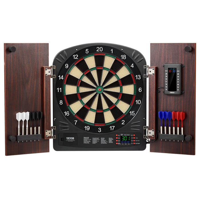 Digital Dartboard Cabinet Set with LED Display and Complete Accessories - Monsta Online