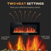 41 Inch Electric Fireplace Insert Wall Mountable with 7 Flame Colors and Remote - Monsta Online