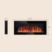 41 Inch Electric Fireplace Insert Wall Mountable with 7 Flame Colors and Remote - Monsta Online