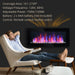 41 Inch Electric Fireplace Insert Wall Mountable with 7 Flame Colors and Remote - Monsta Online