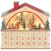 Wooden Christmas Advent Calendar House with LED Lights and 24 Drawers - Monsta Online