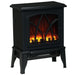 18 Inch Black Electric Fireplace Compact Heater with Adjustable Power - Monsta Online
