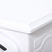 22" White Electric Fireplace Heater with Realistic Flame and Adjustable Heat - Monsta Online