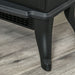 17" Black Electric Fireplace Compact Heater with Realistic Flame - Monsta Online