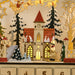 Wooden Christmas Advent Calendar Arched - Top with LED Lights and 24 Countdown Drawers - Monsta Online