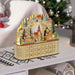 Wooden Christmas Advent Calendar Arched - Top with LED Lights and 24 Countdown Drawers - Monsta Online