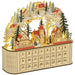 Wooden Christmas Advent Calendar Arched - Top with LED Lights and 24 Countdown Drawers - Monsta Online