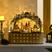 Wooden Christmas Advent Calendar Arched - Top with LED Lights and 24 Countdown Drawers - Monsta Online