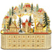 Wooden Christmas Advent Calendar Arched - Top with LED Lights and 24 Countdown Drawers - Monsta Online