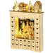 Light Up Christmas Wooden Advent Calendar Holiday Village Scene with 24 Drawers - Monsta Online
