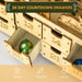 Light Up Christmas Wooden Advent Calendar Holiday Village Scene with 24 Drawers - Monsta Online
