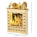 Light Up Christmas Wooden Advent Calendar Holiday Village Scene with 24 Drawers - Monsta Online