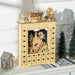 Light Up Christmas Wooden Advent Calendar Holiday Village Scene with 24 Drawers - Monsta Online