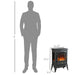 22 Inch Black Freestanding Electric Fireplace Stove with Adjustable Heat - Monsta Online