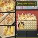 Light - Up Wooden Christmas Advent Calendar Holiday Countdown Box with 24 Drawers - Monsta Online
