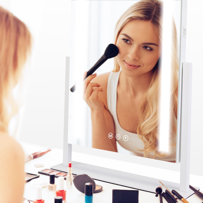 LED Makeup Vanity Mirror with Lights Dimmable Brightness and Rotation - Monsta Online