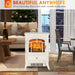 Compact Electric Fireplace Stove Heater with Adjustable Heat Settings - Monsta Online