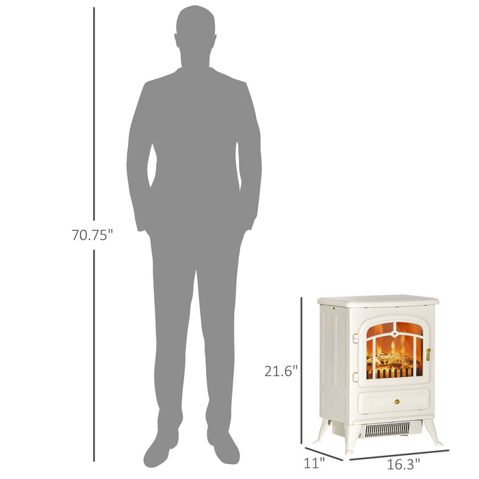 Compact Electric Fireplace Stove Heater with Adjustable Heat Settings - Monsta Online