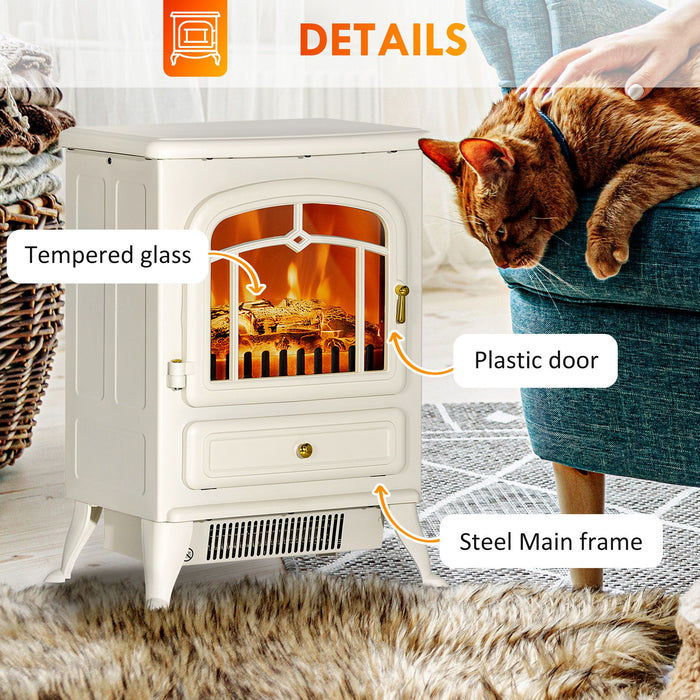 Compact Electric Fireplace Stove Heater with Adjustable Heat Settings - Monsta Online