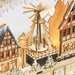 Large Wooden Christmas Advent Calendar with LED Lights and 24 Countdown Drawers - Monsta Online