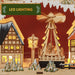Large Wooden Christmas Advent Calendar with LED Lights and 24 Countdown Drawers - Monsta Online