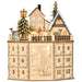 Wooden Christmas Advent Calendar with LED Lights for Kids and Adults - Monsta Online