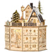 Wooden Christmas Advent Calendar with LED Lights for Kids and Adults - Monsta Online